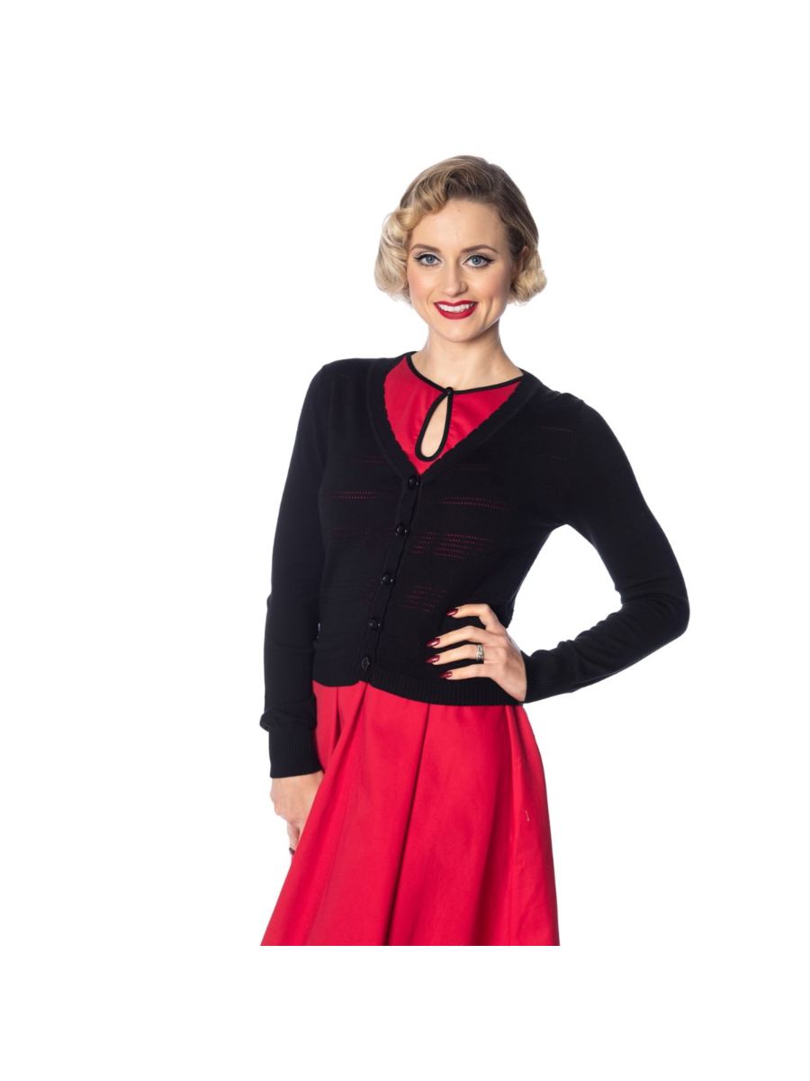 POINTELLE CARDIGAN