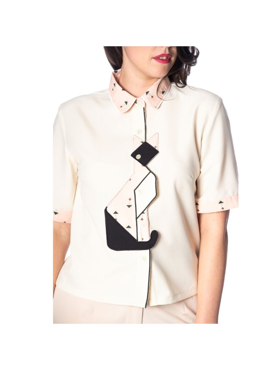 GEO CAT BLOUSE