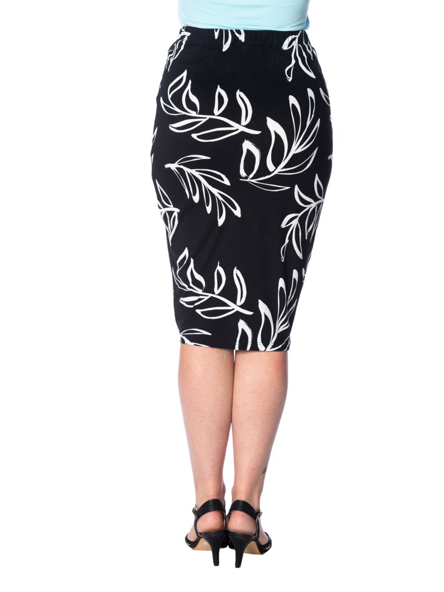 PALM PENCIL SKIRT