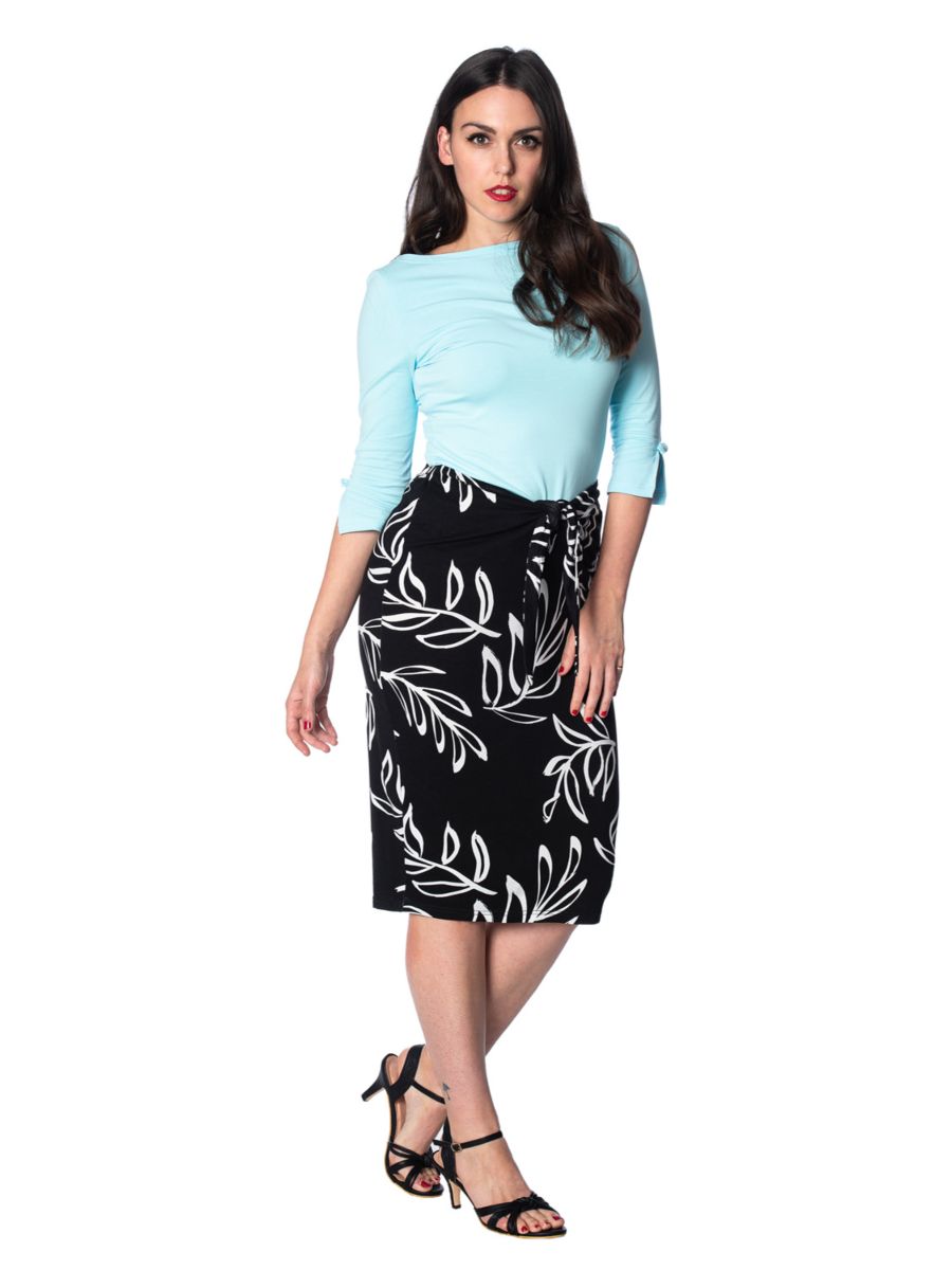 PALM PENCIL SKIRT
