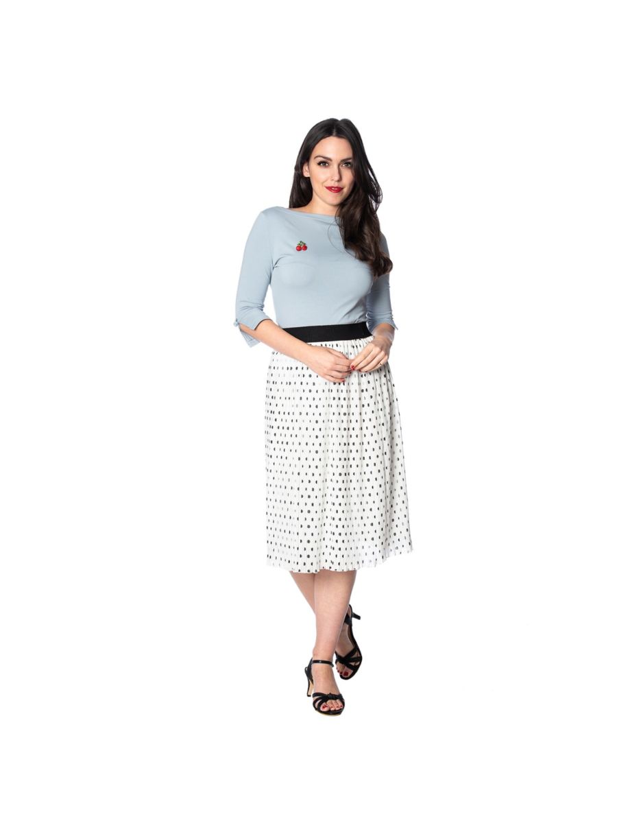 DOTS ABOUT SPOTS MIDI SKIRT