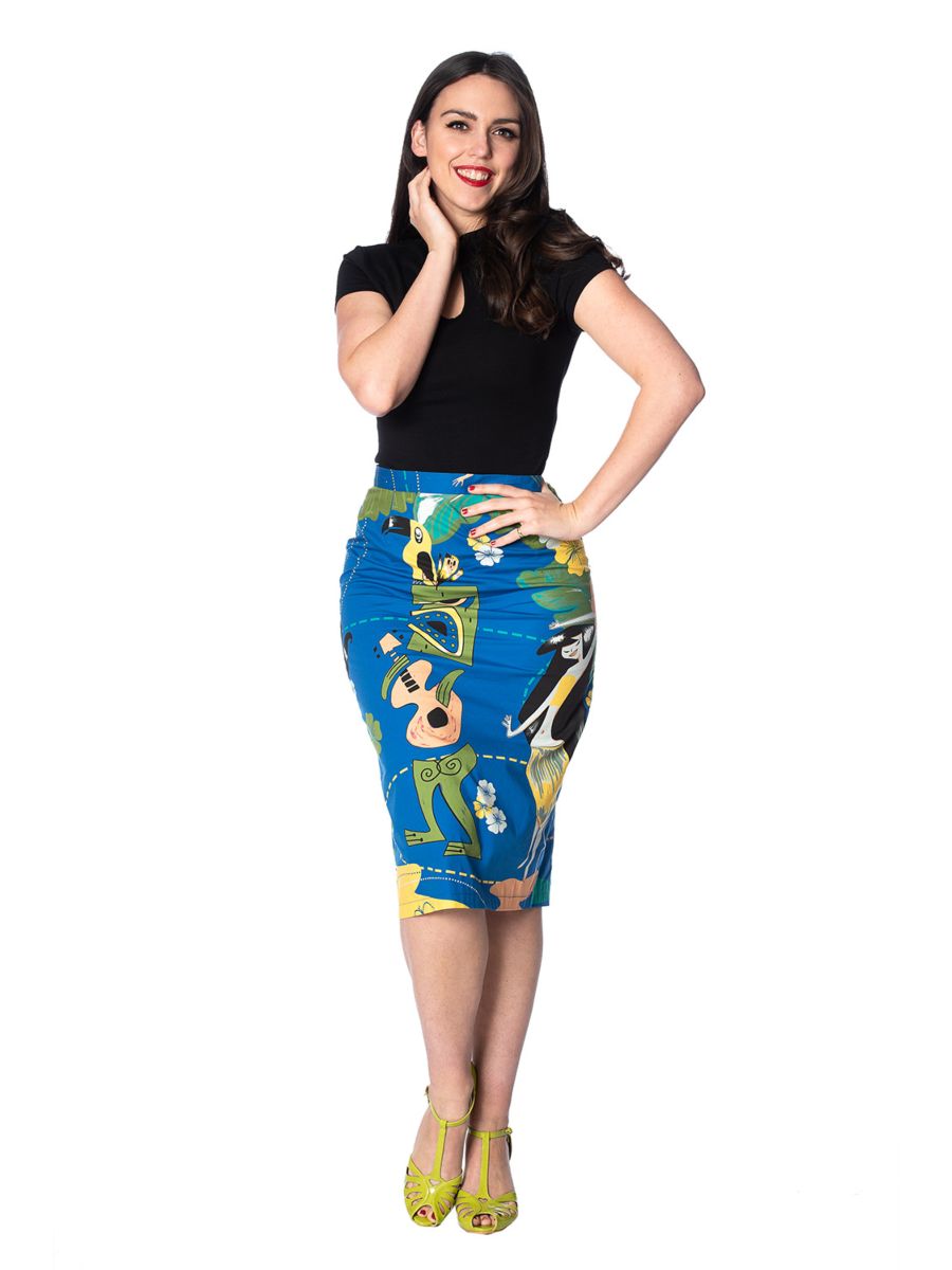 TIKI PENCIL SKIRT