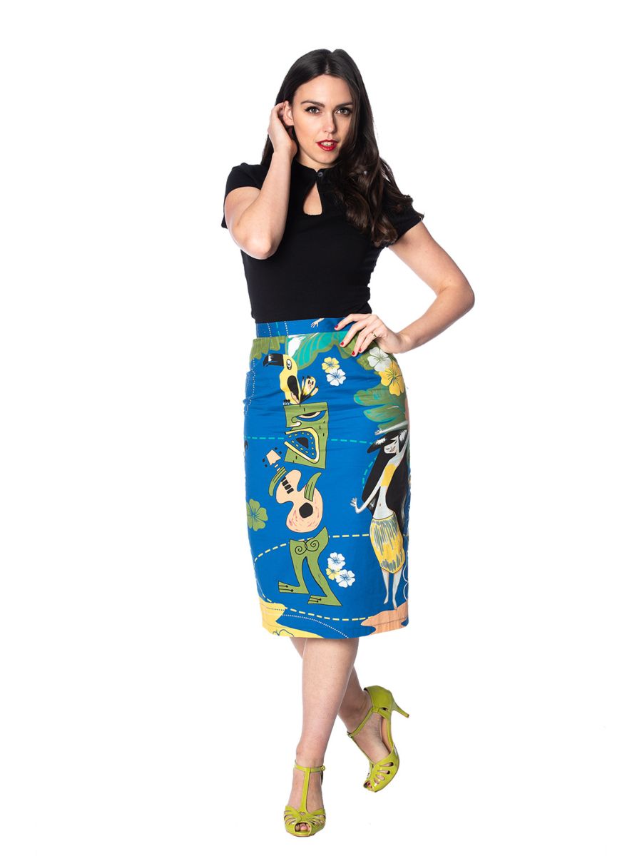 TIKI PENCIL SKIRT