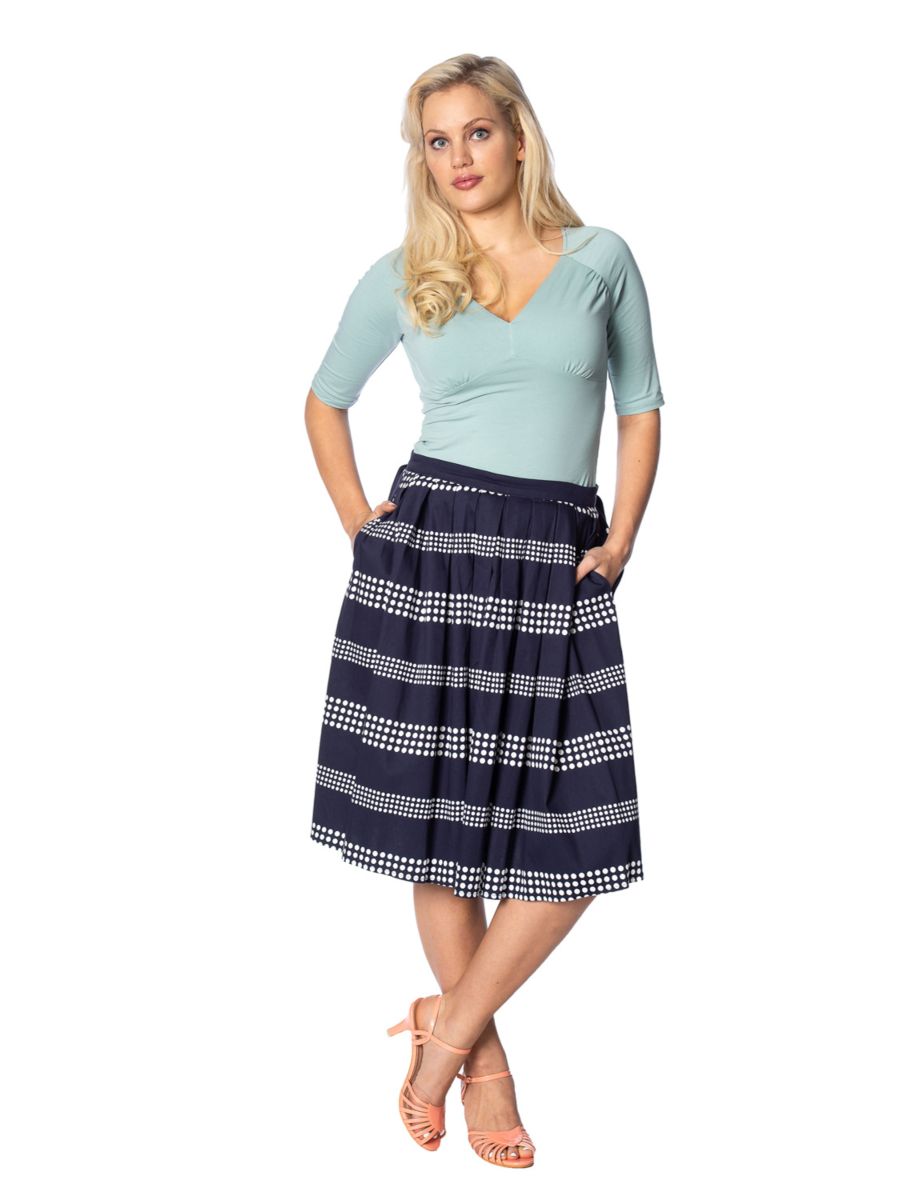 SAIL AWAY PLEATS PLEASE SKIRT