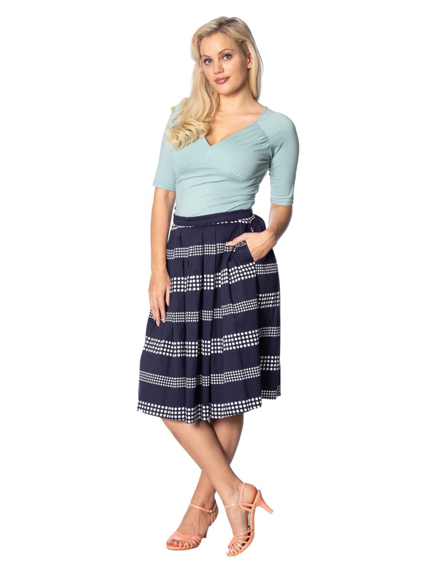 SAIL AWAY PLEATS PLEASE SKIRT