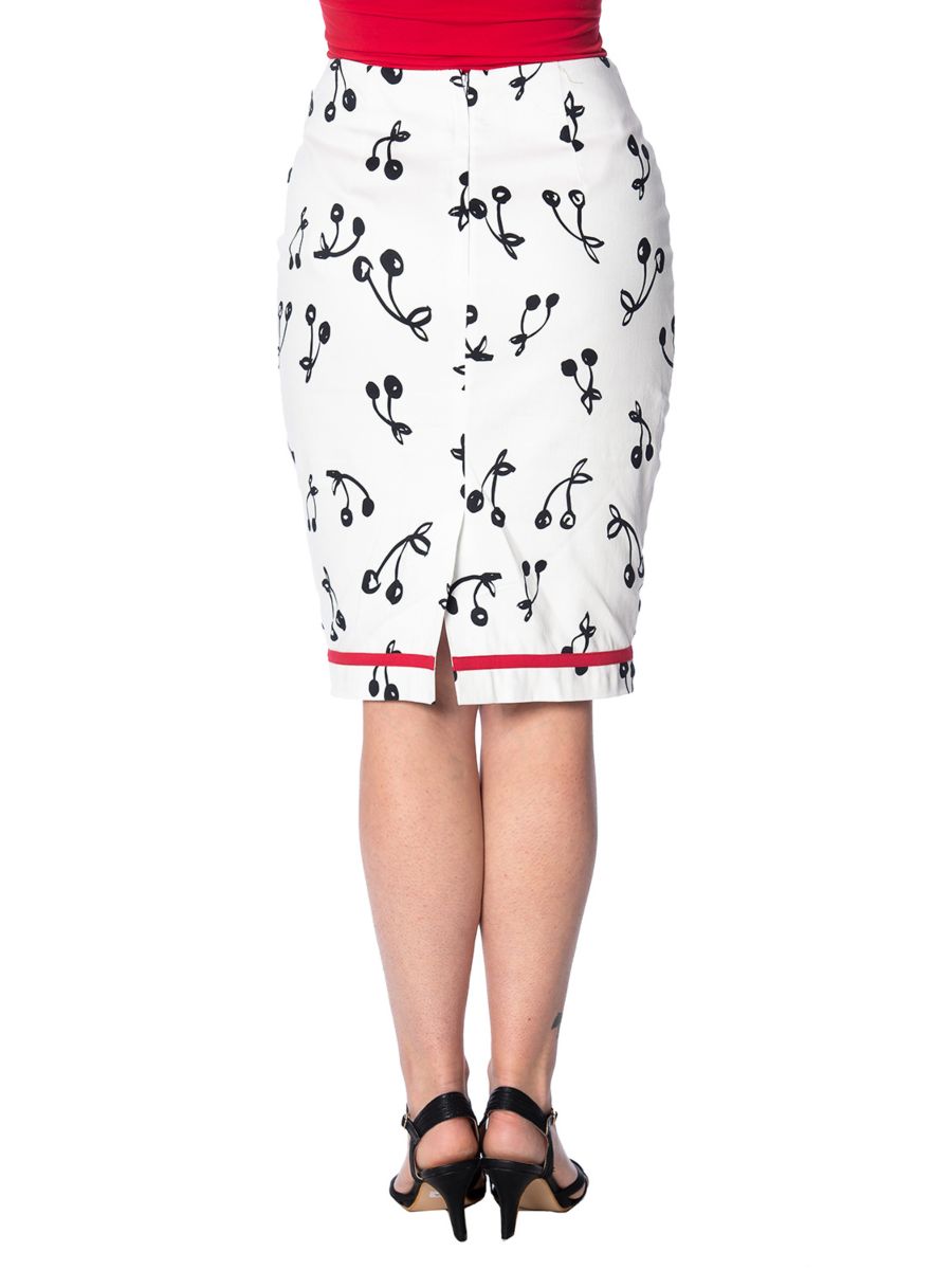 CHERRY POP PENCIL SKIRT