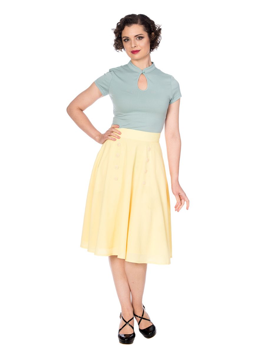 CUTE AS A BUTTON SKIRT