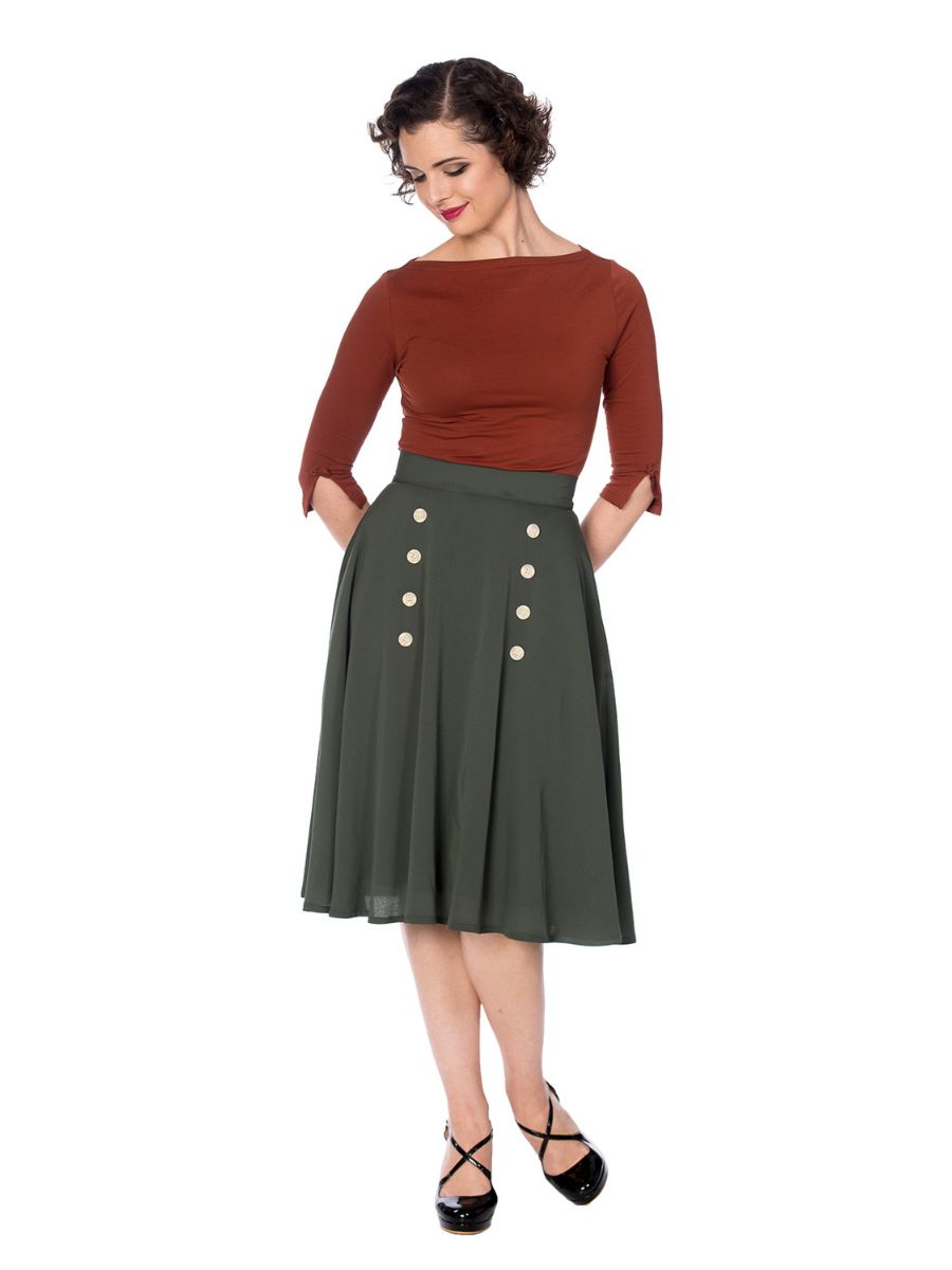 CUTE AS A BUTTON SKIRT