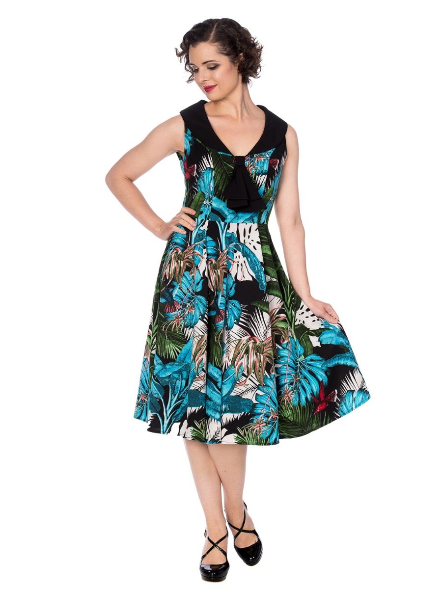 BLUE TROPICS SUNDRESS