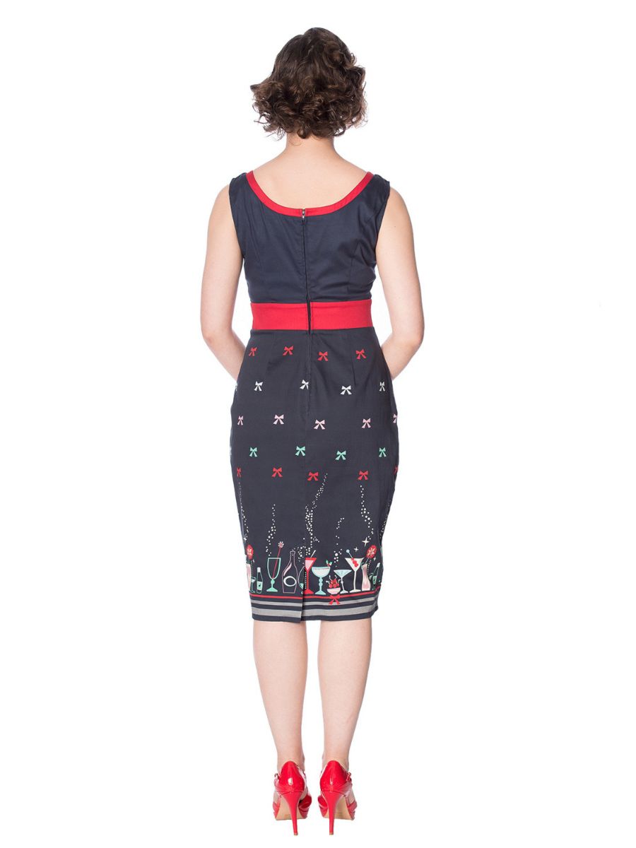 CHRISTMAS COCKTAILS PENCIL DRESS