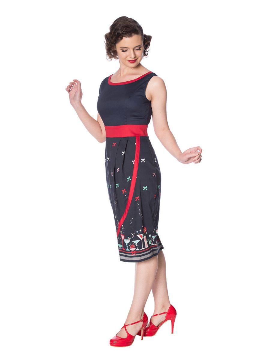 CHRISTMAS COCKTAILS PENCIL DRESS