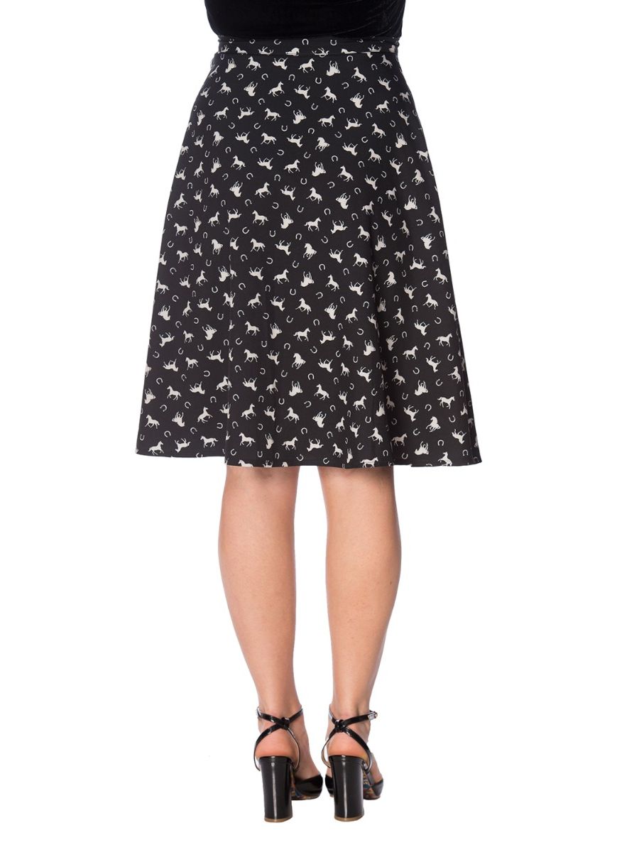 WILD HORSES WRAP SKIRT