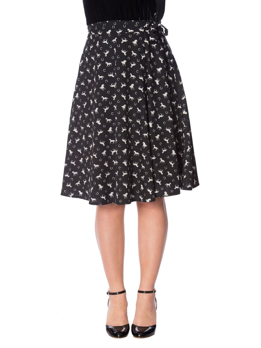 WILD HORSES WRAP SKIRT