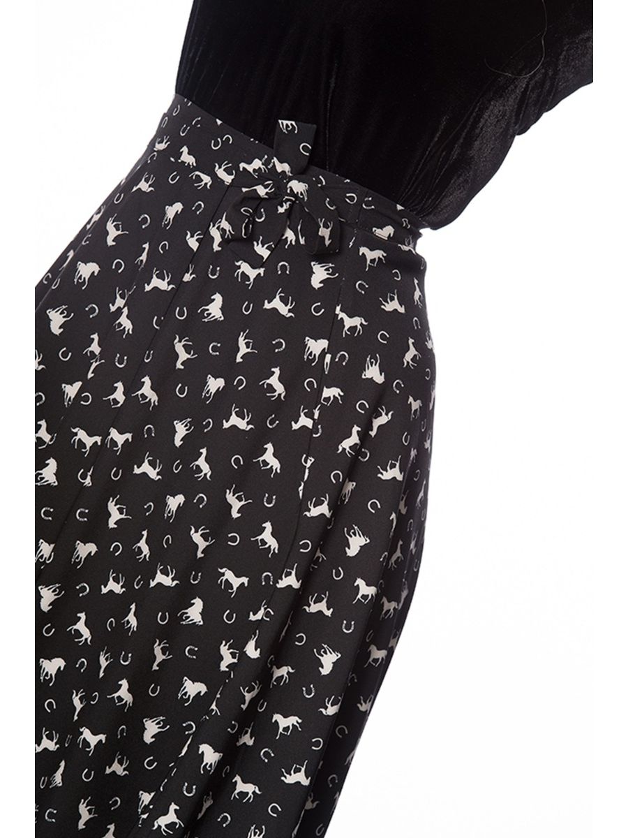 WILD HORSES WRAP SKIRT