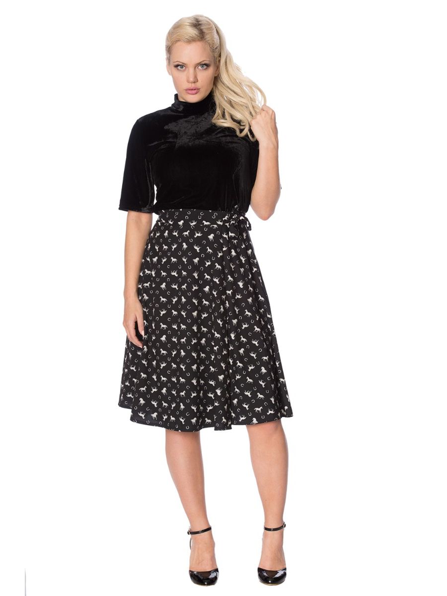 WILD HORSES WRAP SKIRT