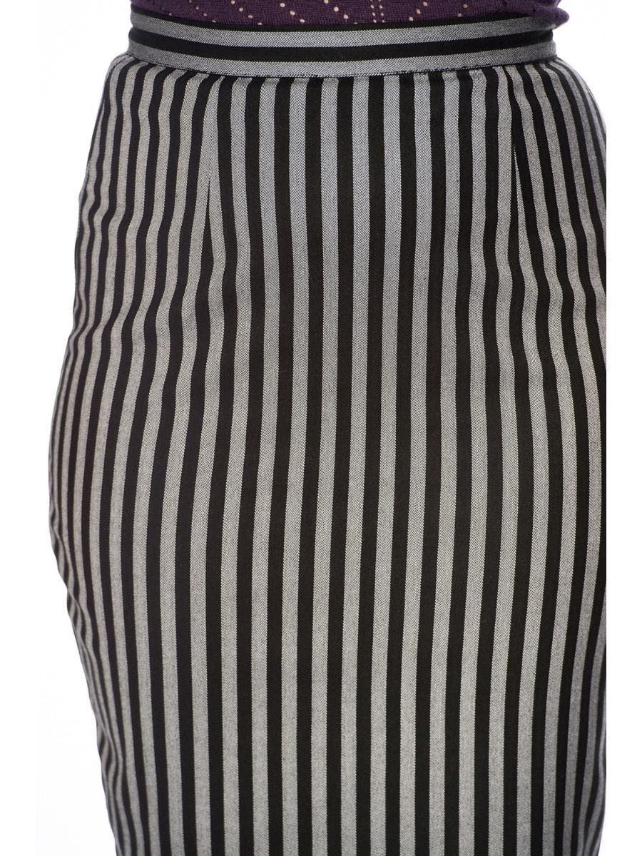 GREY LINES PENCIL SKIRT