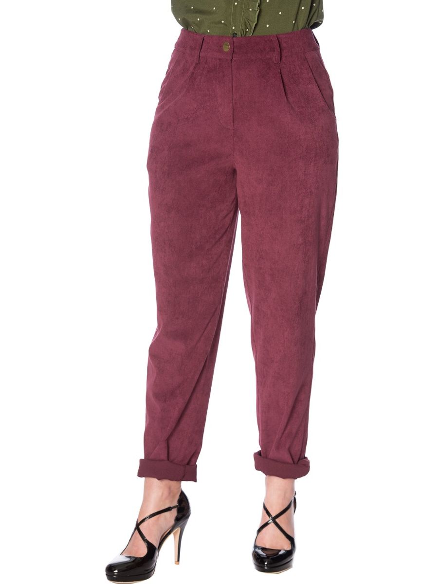 CUTE CORDS CORDUROY MOM JEANS