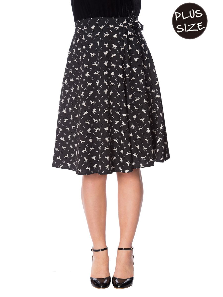 WILD HORSES WRAP SKIRT
