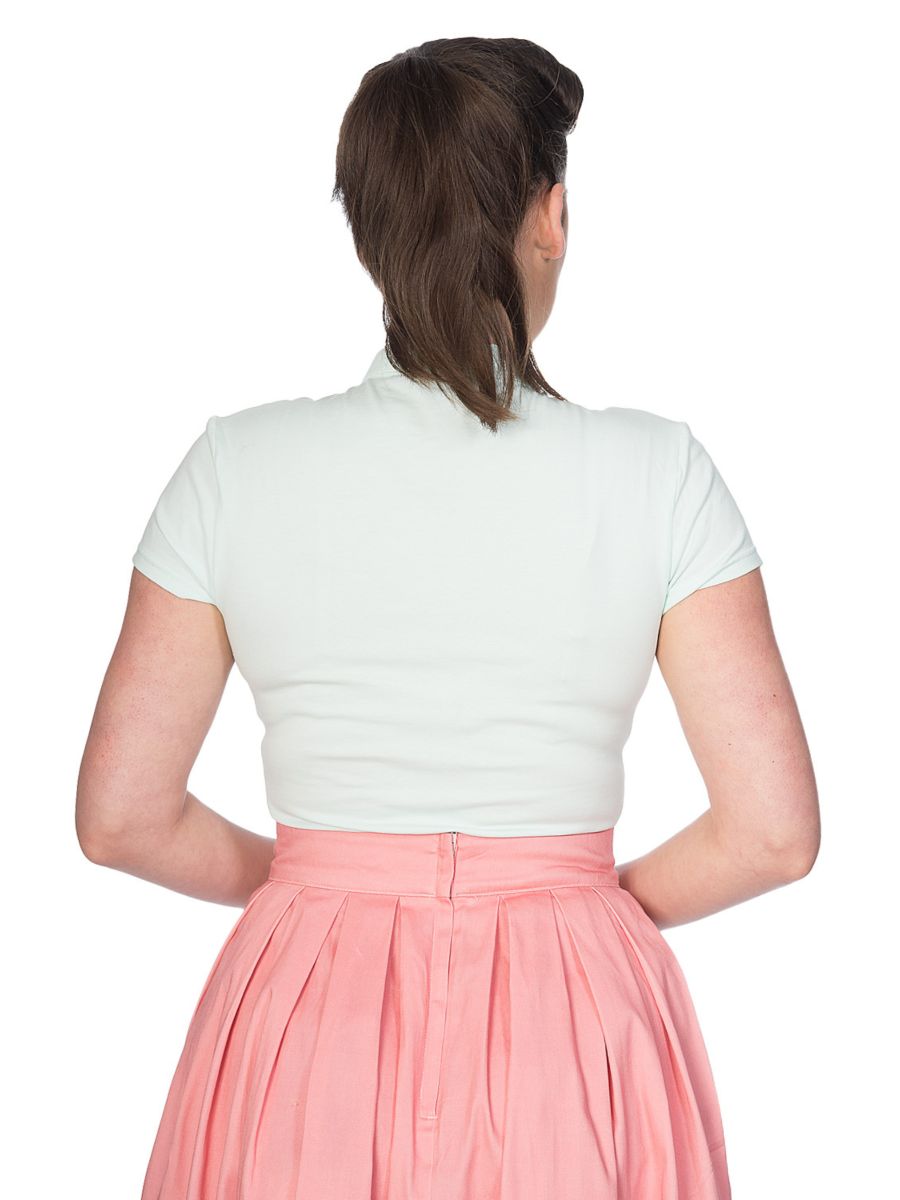 MANDARIN COLLAR TOP Mint