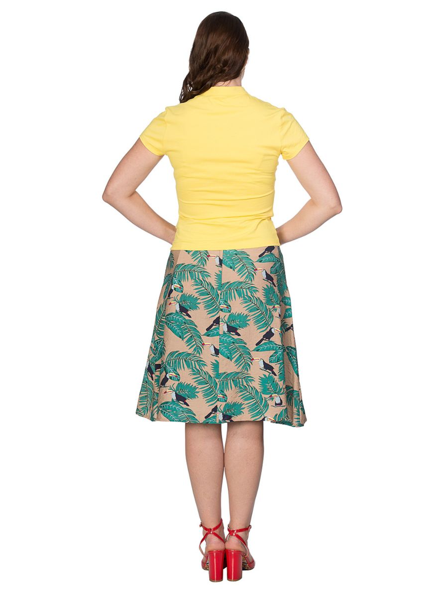MANDARIN COLLAR TOP Yellow