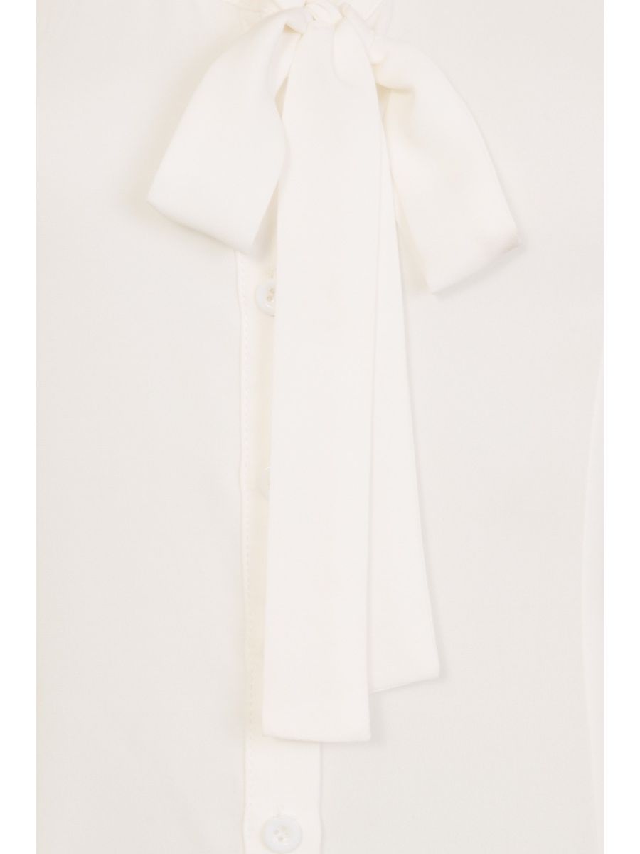 Banned Retro 1950's Perfect Pussy Bow Vintage Bell Sleeve Blouse White