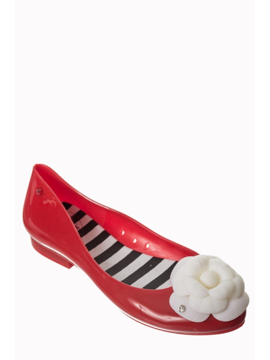 PENNIES FROM HEAVEN FLORAL BALLERINA FLATS