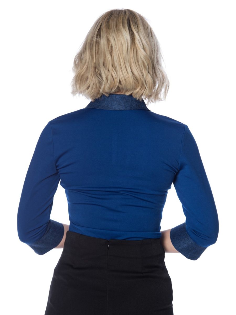 SECRETARY COLLAR TOP