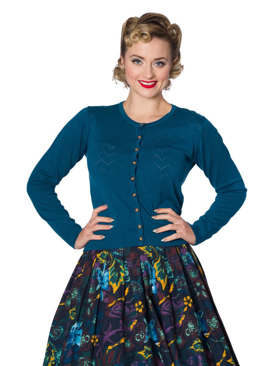 POINTELLE KNIT CARDIGAN