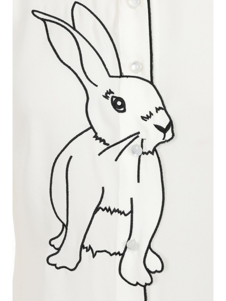 Banned Retro 1940's Bunny Hop Thelma Blouse White