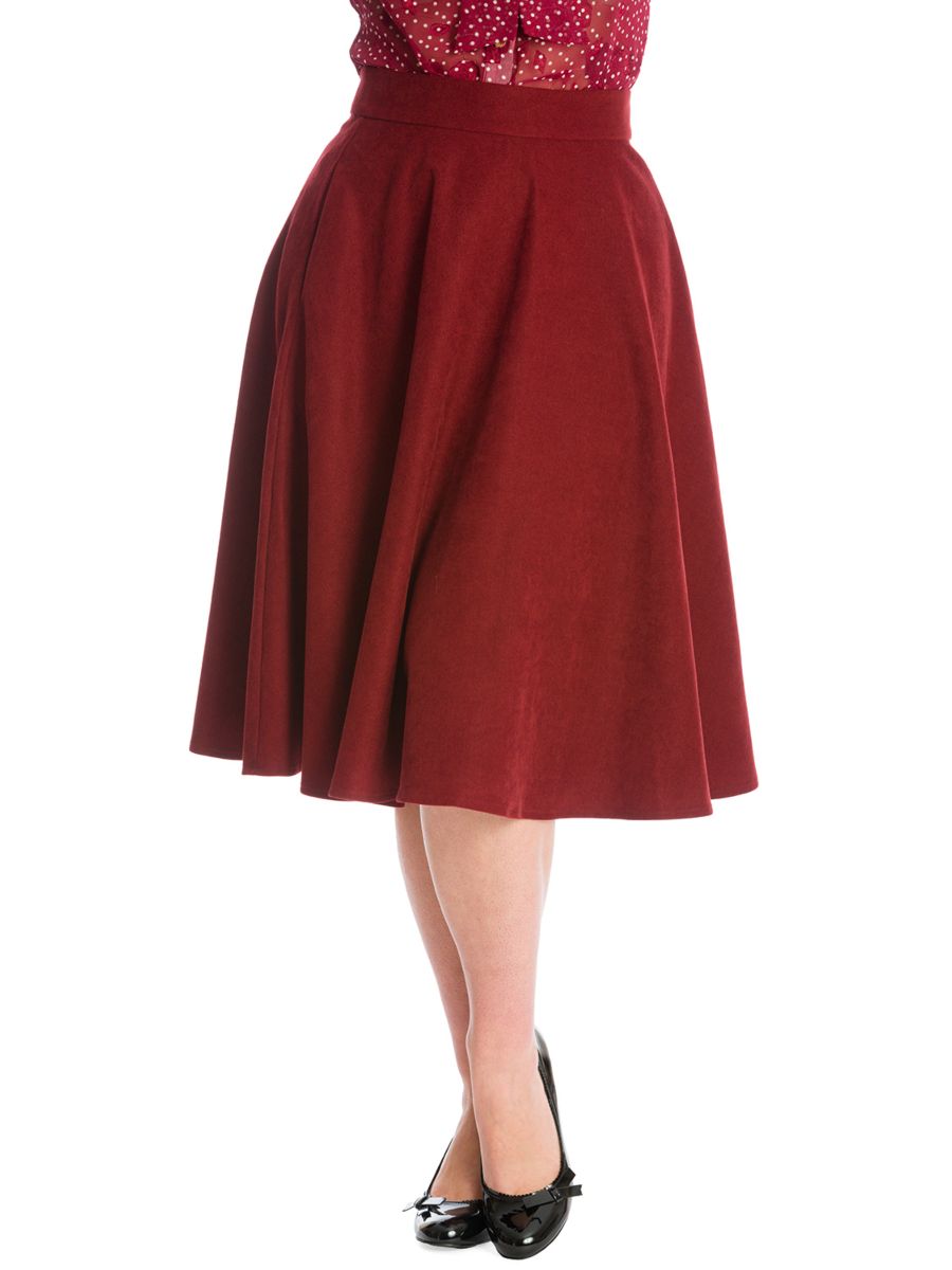 IM YOURS SKIRT-Burgundy