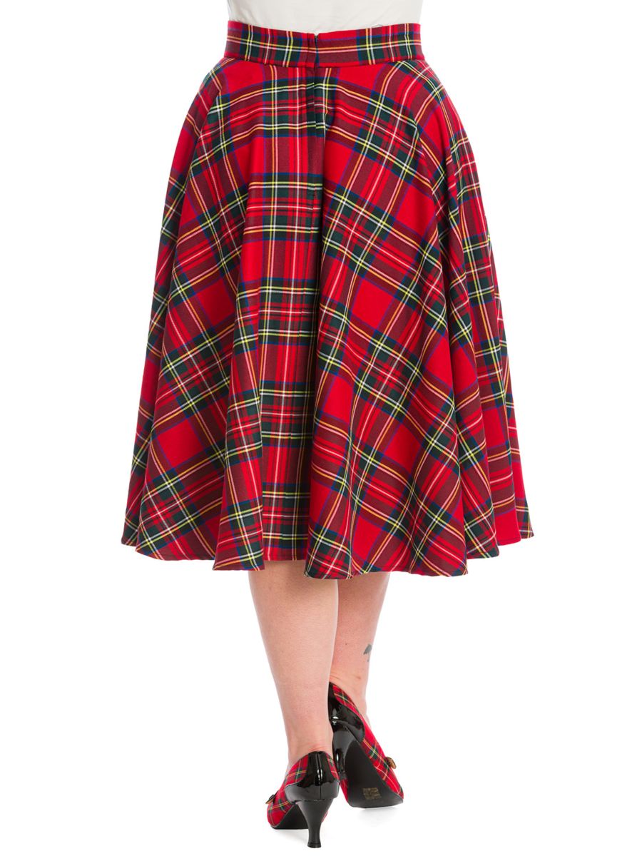 PARTY SWING SKIRT-Red