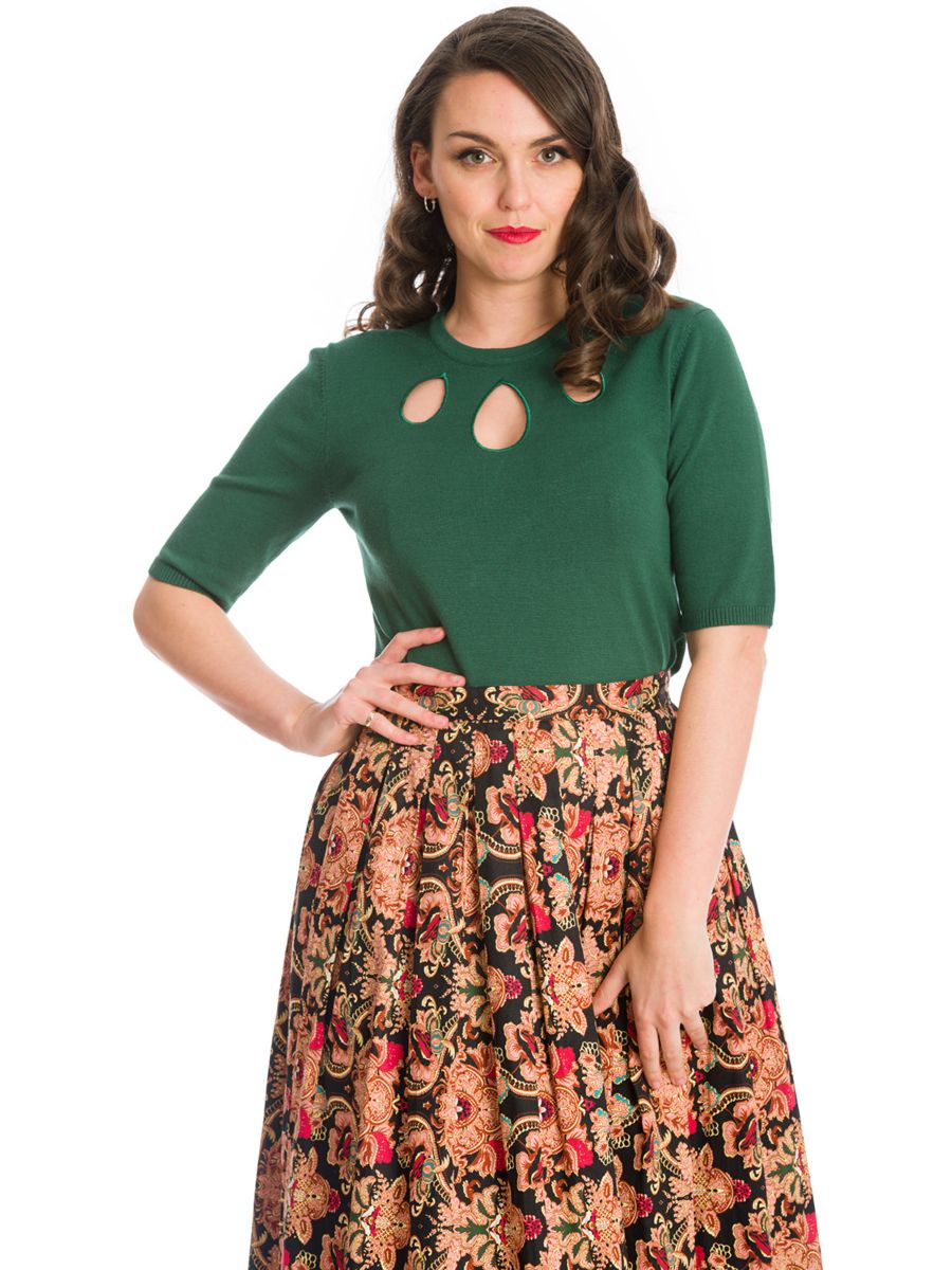 THE MARILYN KNIT JUMPER-Green