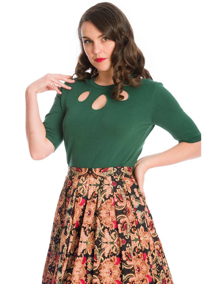 THE MARILYN KNIT JUMPER-Green