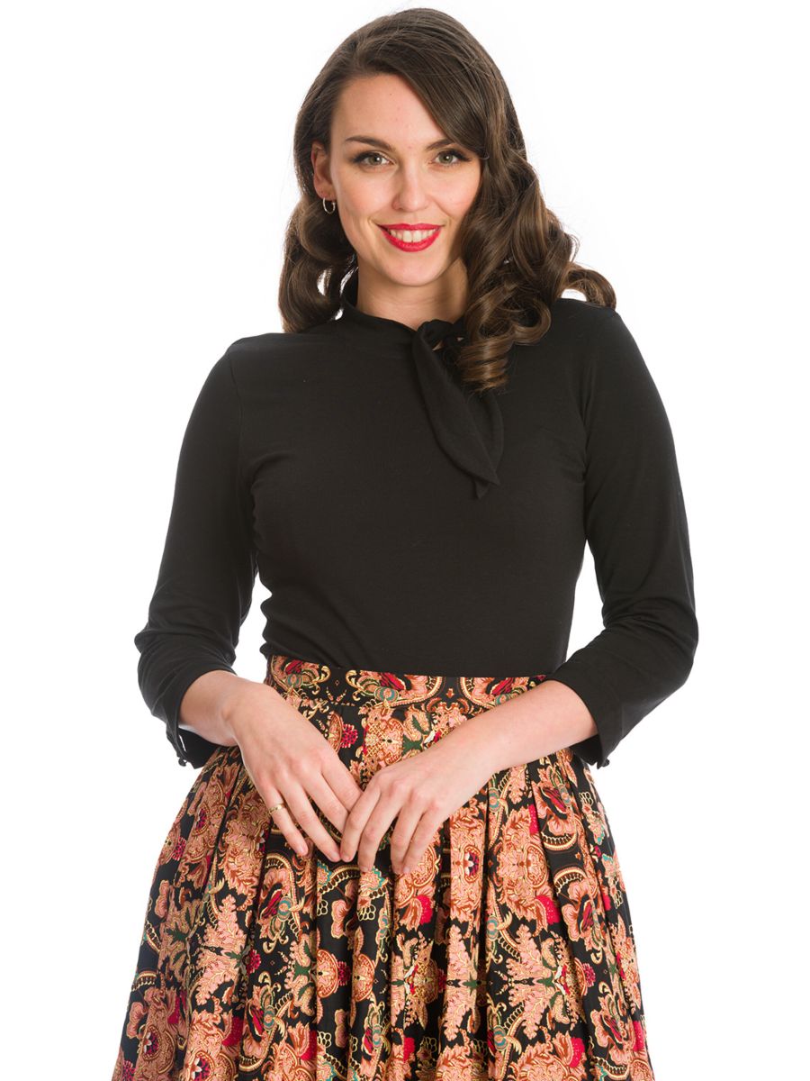 DOLLY GLAM TOP-Black