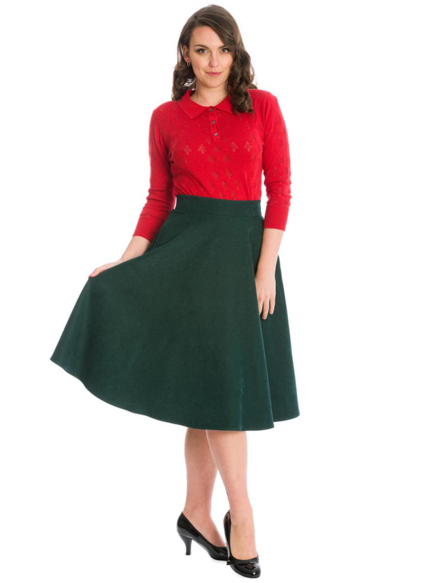 MERRY TREE KNIT TOP-Red