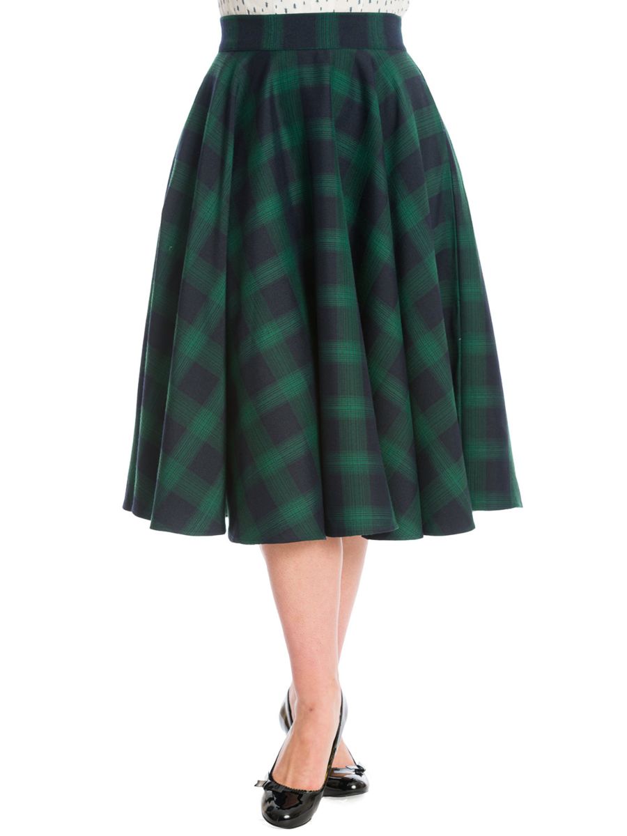 SWEET CHECK SWING SKIRT
