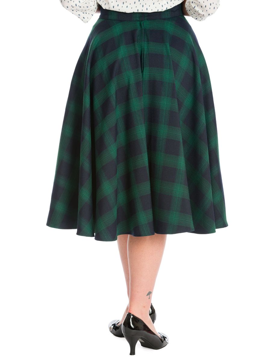 SWEET CHECK SWING SKIRT