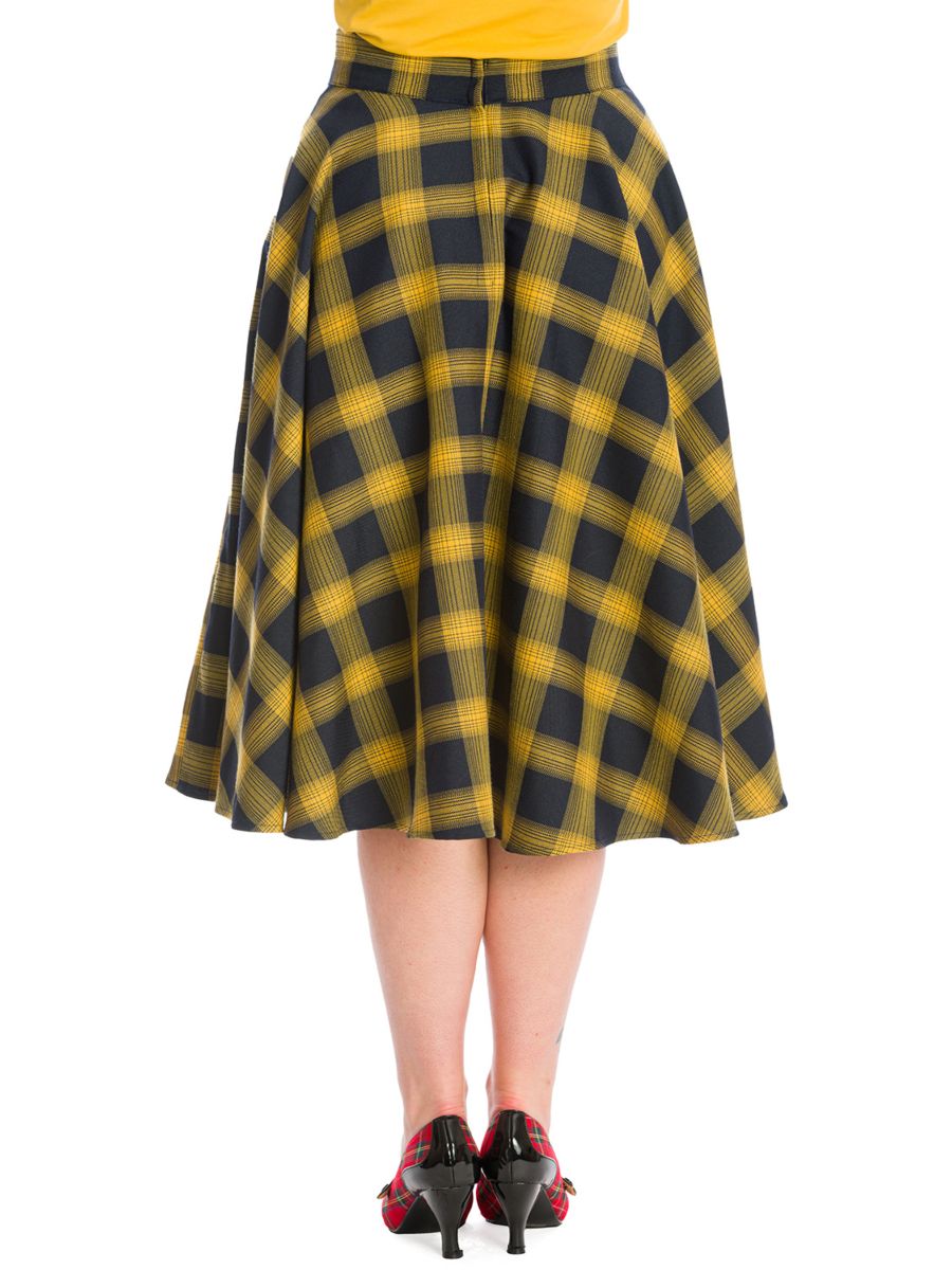 SWEET CHECK SWING SKIRT