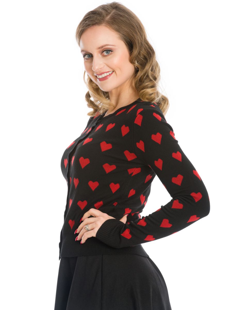 TRUE LOVE CARDIGAN-Black