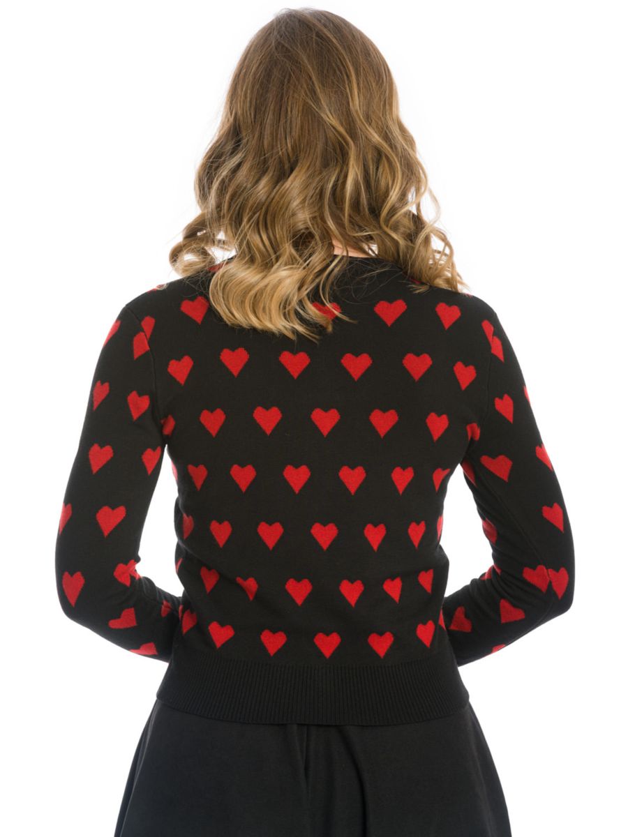 TRUE LOVE CARDIGAN-Black