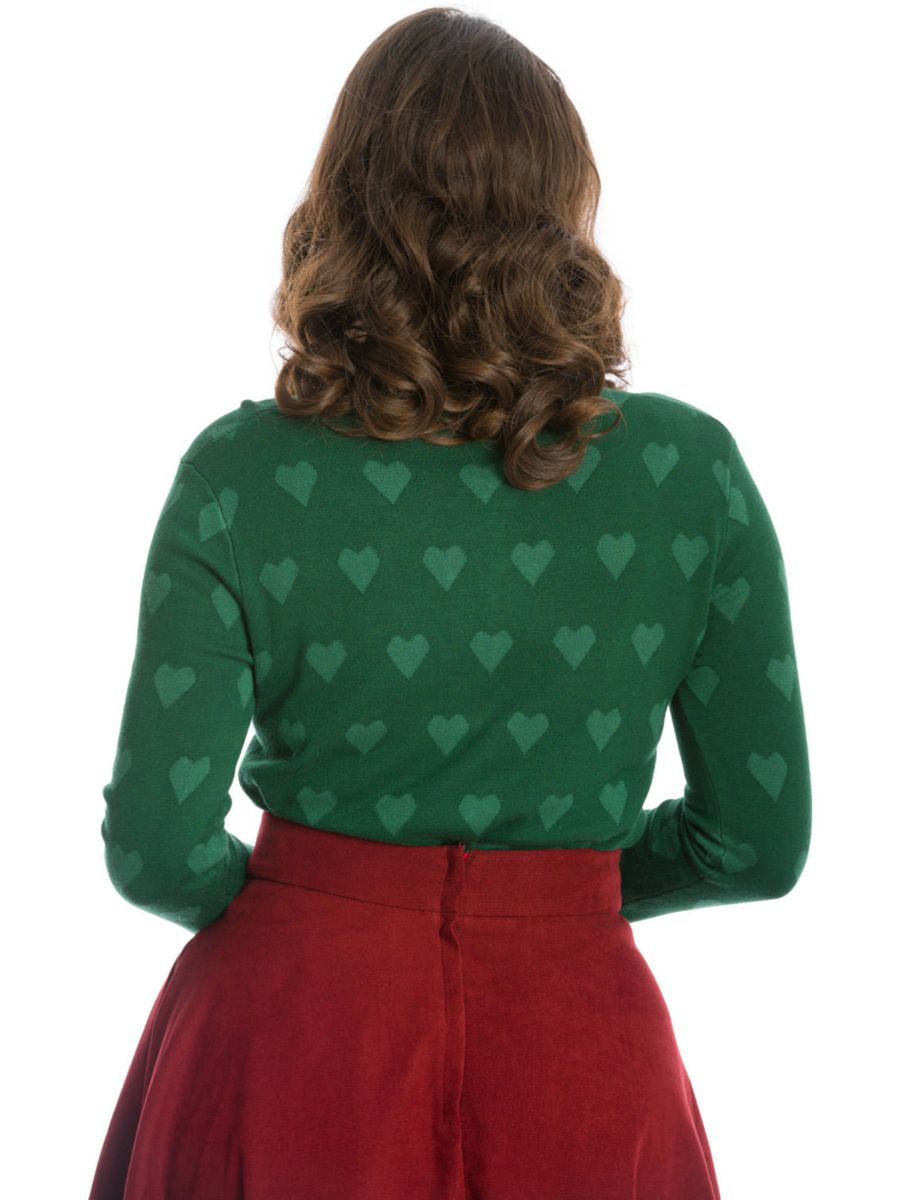 TRUE LOVE CARDIGAN-Green