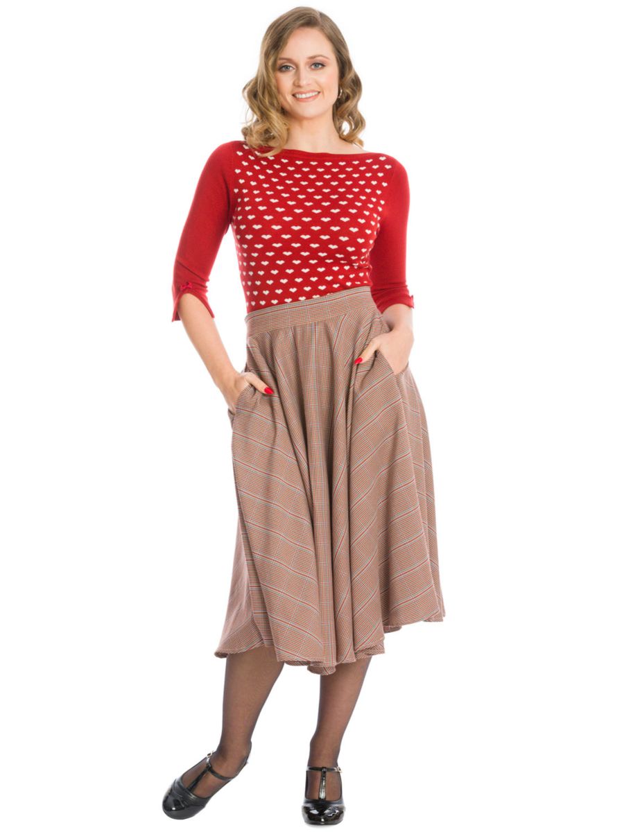 RULES OF THE HEART JERSEY TOP RED