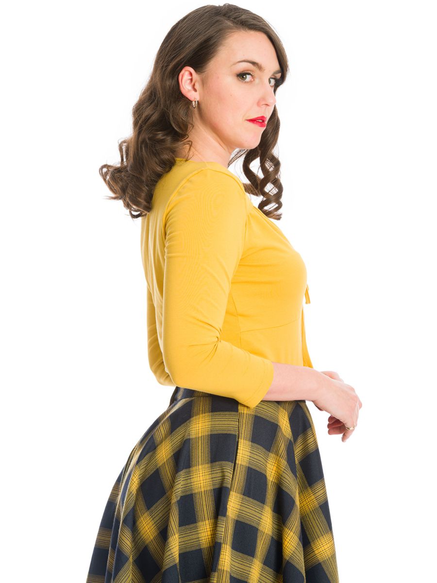 DREAM BIG JERSEY TOP-Mustard