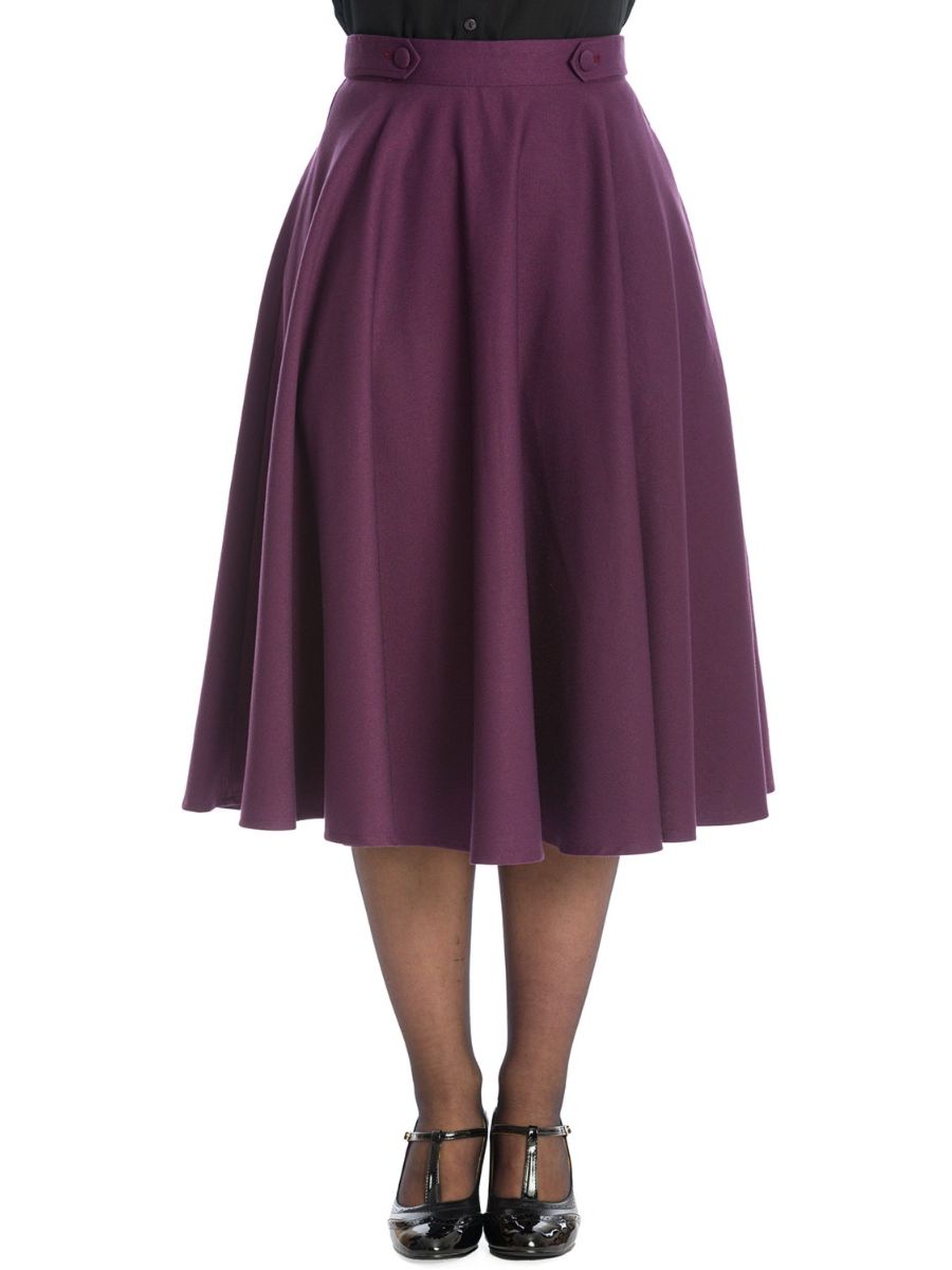 Banned Retro 1950's Di Di Swing Skirt With Pockets