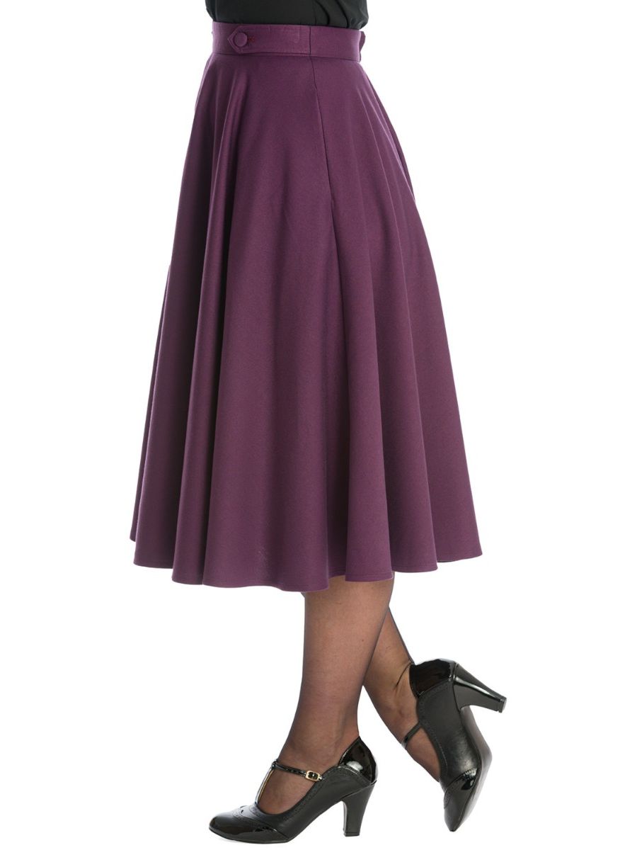 Banned Retro 1950's Di Di Swing Skirt With Pockets