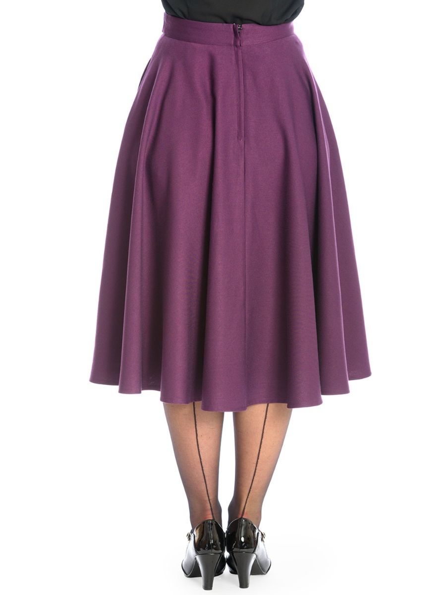 Banned Retro 1950's Di Di Swing Skirt With Pockets