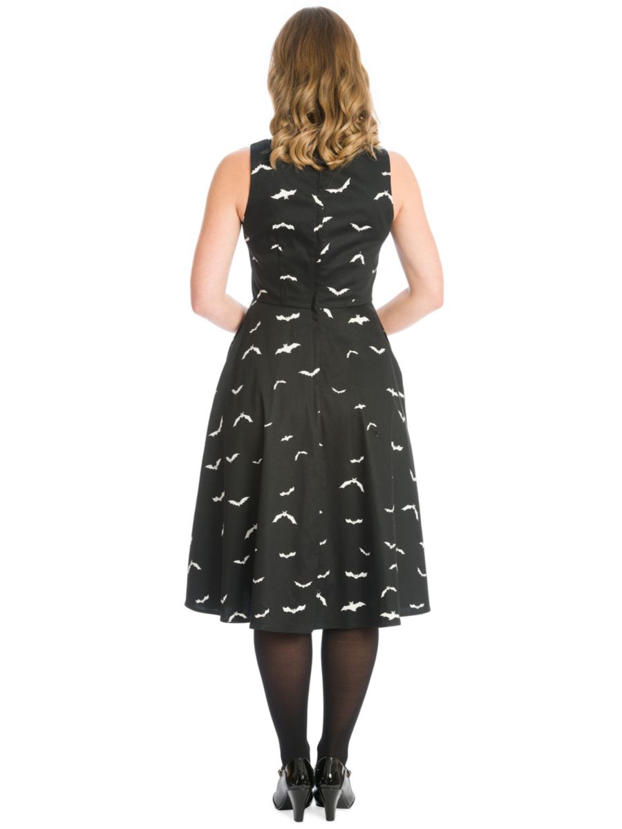 SHES BATTY FOR YOU SWING DRESS-Black