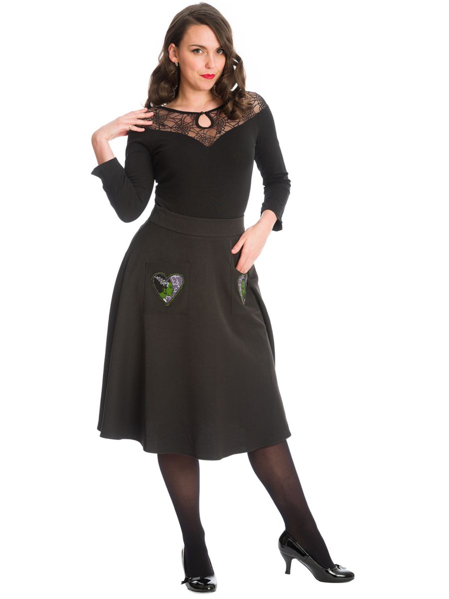SPIDER NIGHTS JERSEY TOP-Black