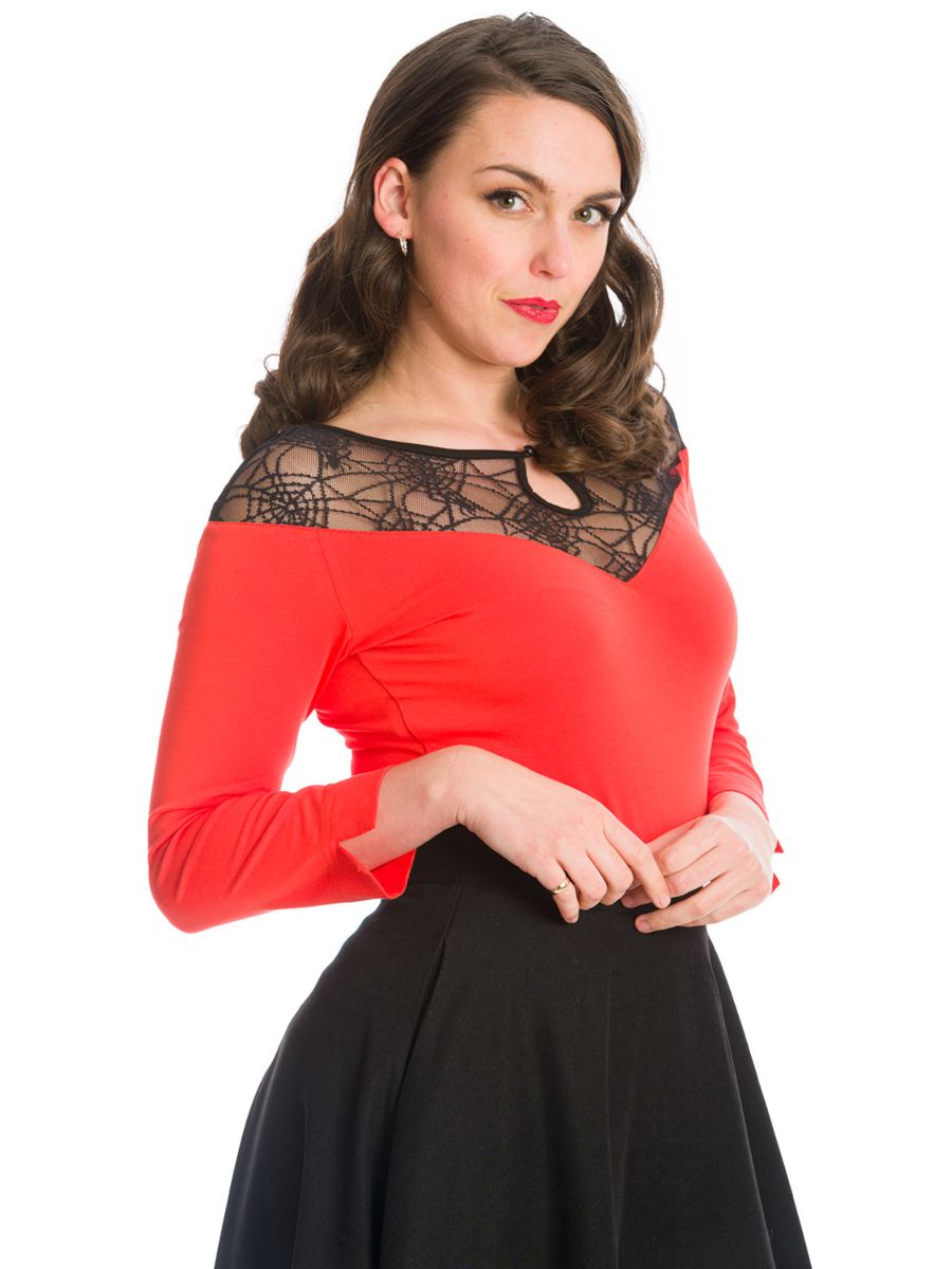 SPIDER NIGHTS JERSEY TOP-Orange