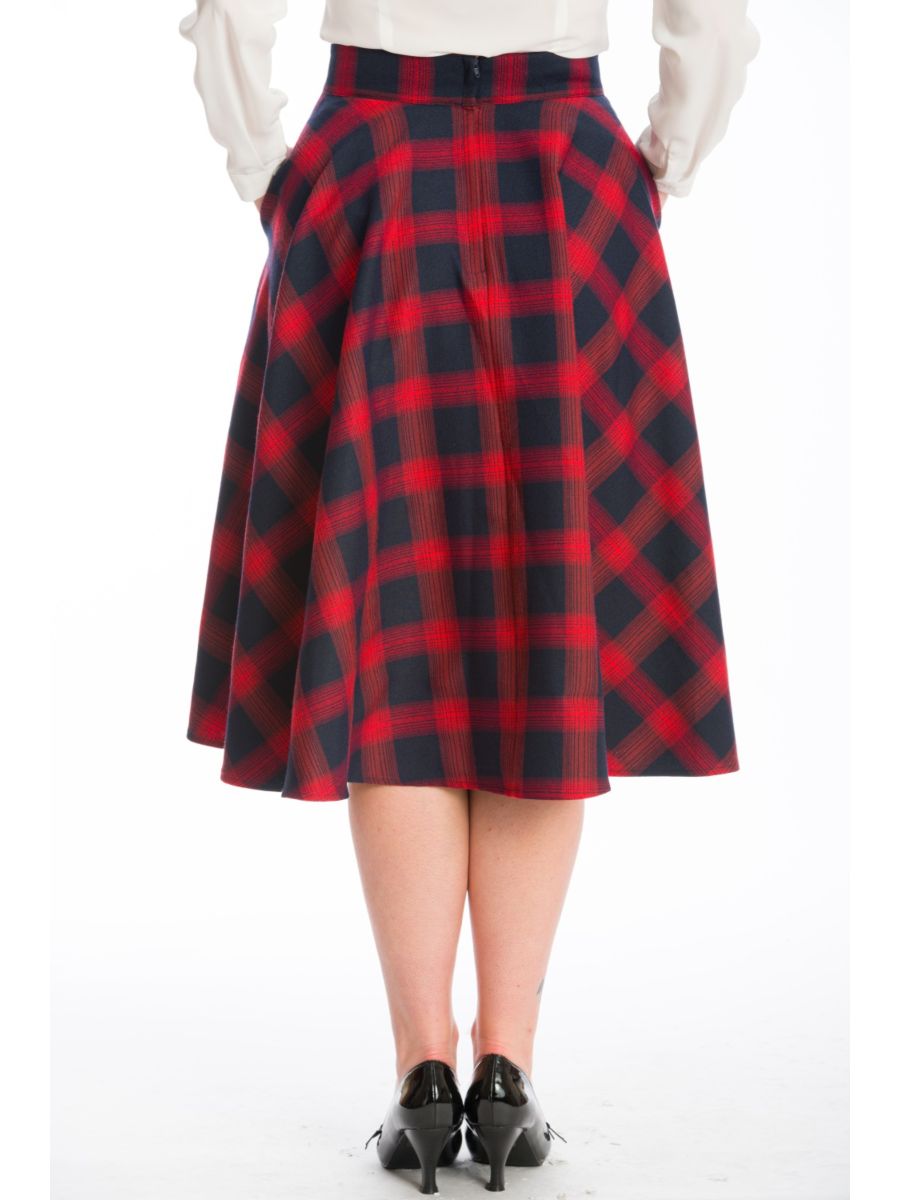 SWEET CHECK SWING SKIRT